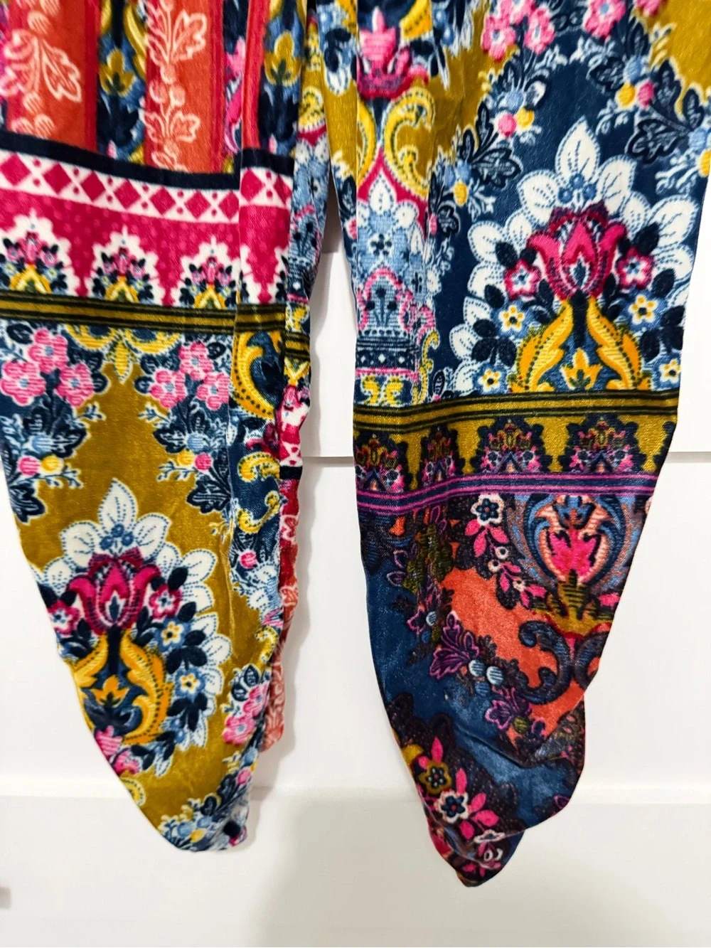 Anthropologie Multicolor Zadie Velvet Patchwork Sleep Pants Size XS 8583